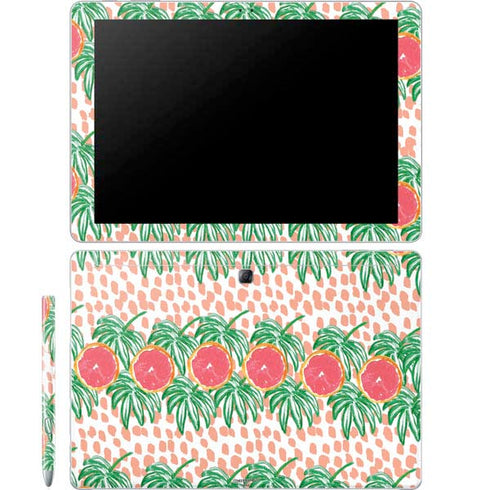 Bouffants and Broken Hearts Graphic Grapefruit Galaxy Book 12in Skin